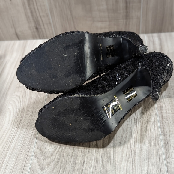 Forever 21 Black Sequin~Stiletto Heels - Picture 12 of 12